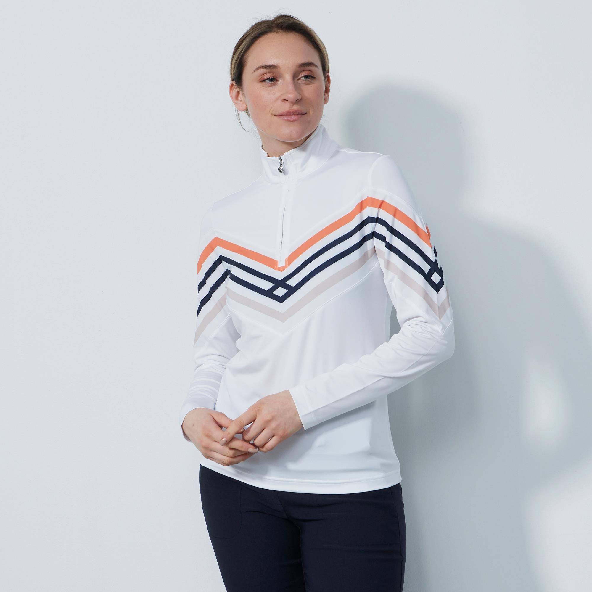 Daily Sports Halifax Ladies Light Golf Mid Layer White